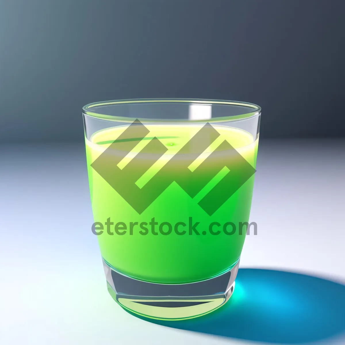 Picture of Hot Herbal Tea in Transparent Glass Cup