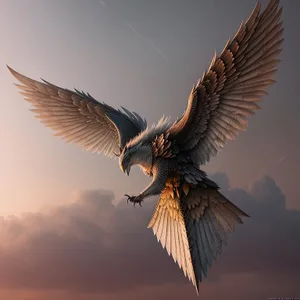Sky Soarer: Majestic Hawk in Flight