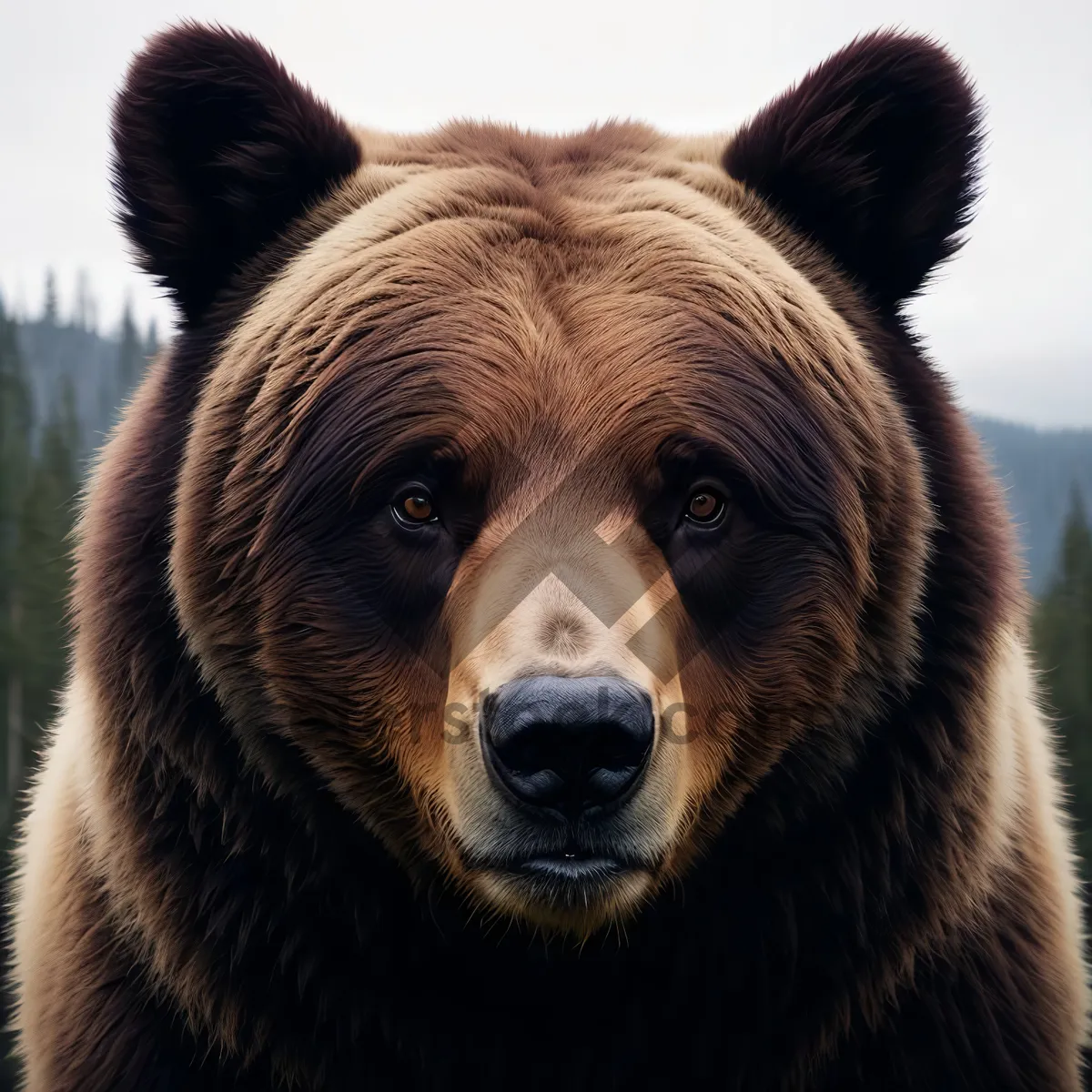 Picture of Wild Brown Bear, Majestic and Fierce