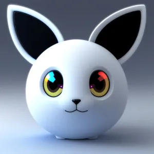 Cute Bunny Cartoon Icon for Forum Sign