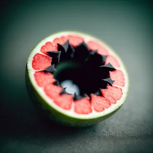 Delicious Fruit Medley: Apple, Kiwi, and Watermelon Slices