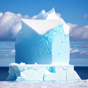 Majestic Frozen Arctic Ocean Glacier Landscape