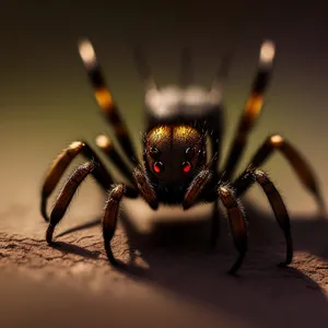 Close-up of Black Widow Spider - Stunning Wildlife Arachnid