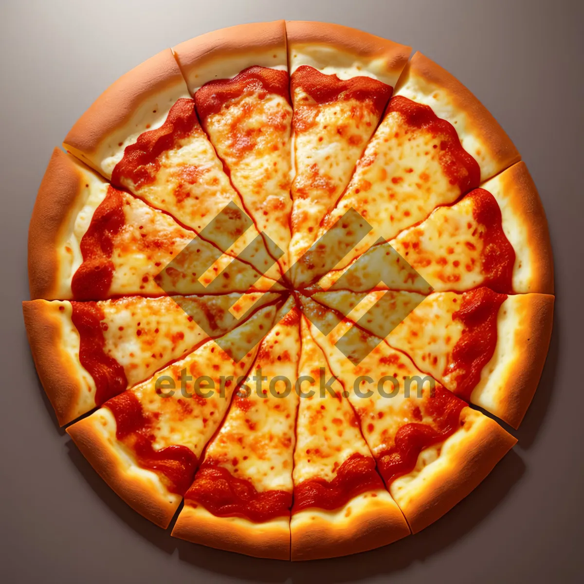 Picture of Juicy Mandarin Pizza Slice with Fresh Citrus