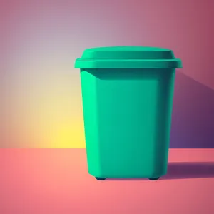 Garbage Plastic Container for Conservation - 3D Object