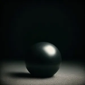 Black Pool Table with Balls and Mouse
