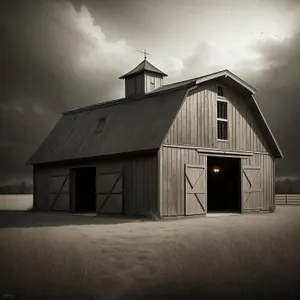 Old Farmhouse under the Sky