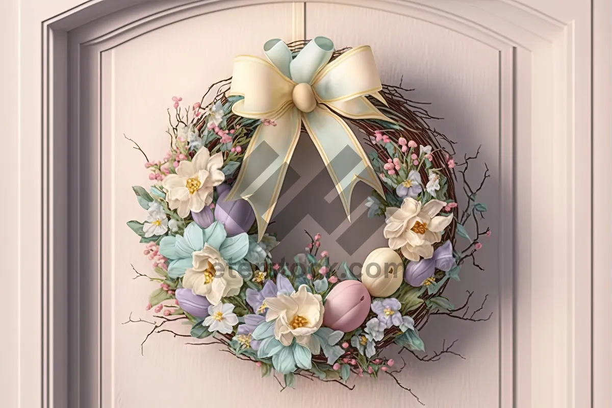 Picture of Floral chandelier design with leaf and flower elements