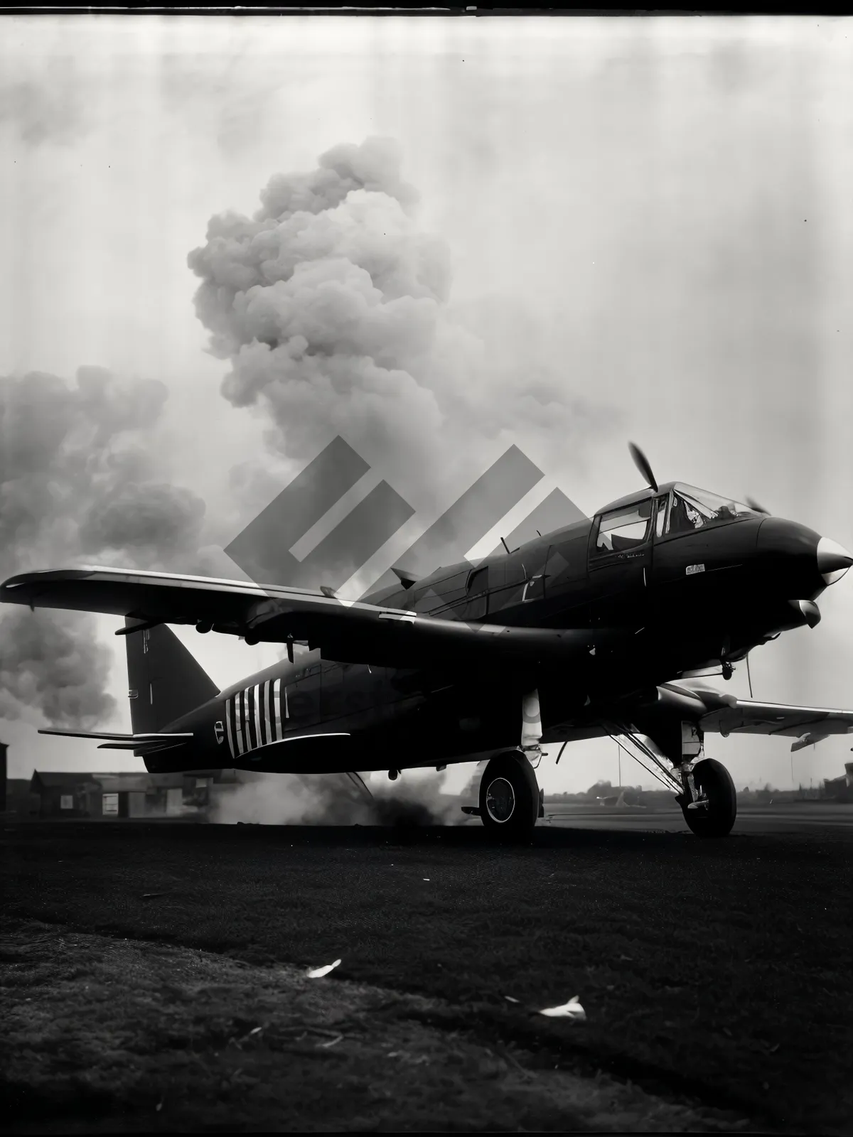 Picture of High-flying Military Warplane Soaring in the Sky