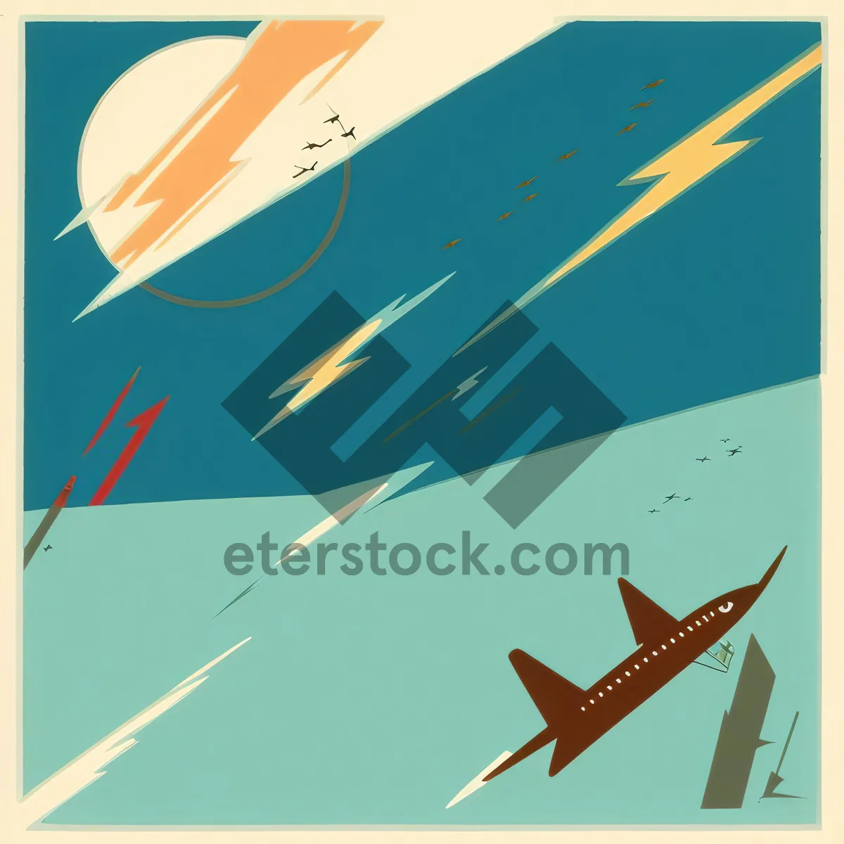 Picture of Dynamic Business Jet Symbol