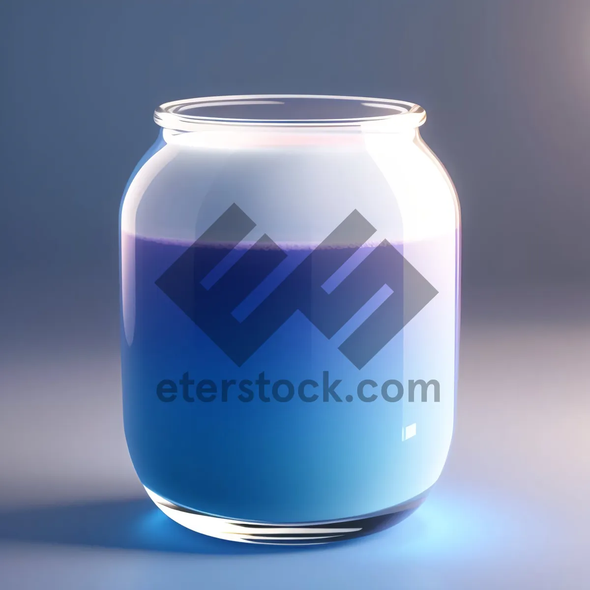 Picture of Translucent Glass Jar of Healthy Conserve Beverage