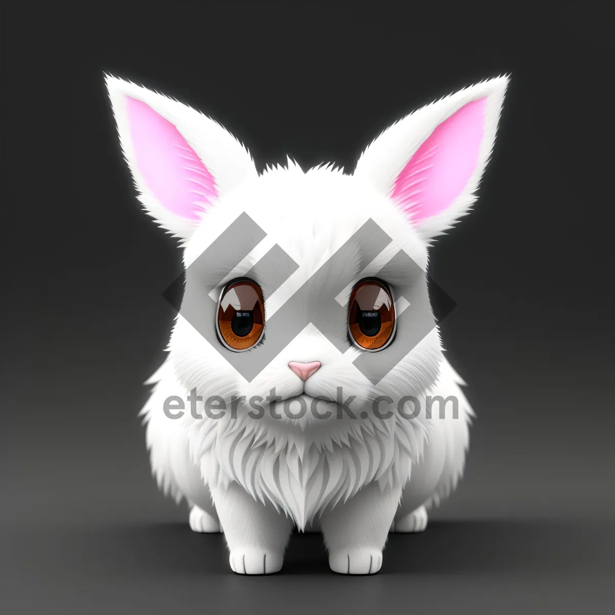 Picture of Furry Fluffy Bunny with Adorable Whiskers