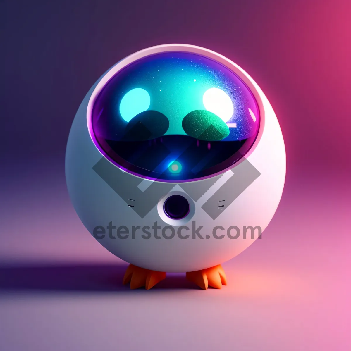 Picture of Glowing Glass Button Icon