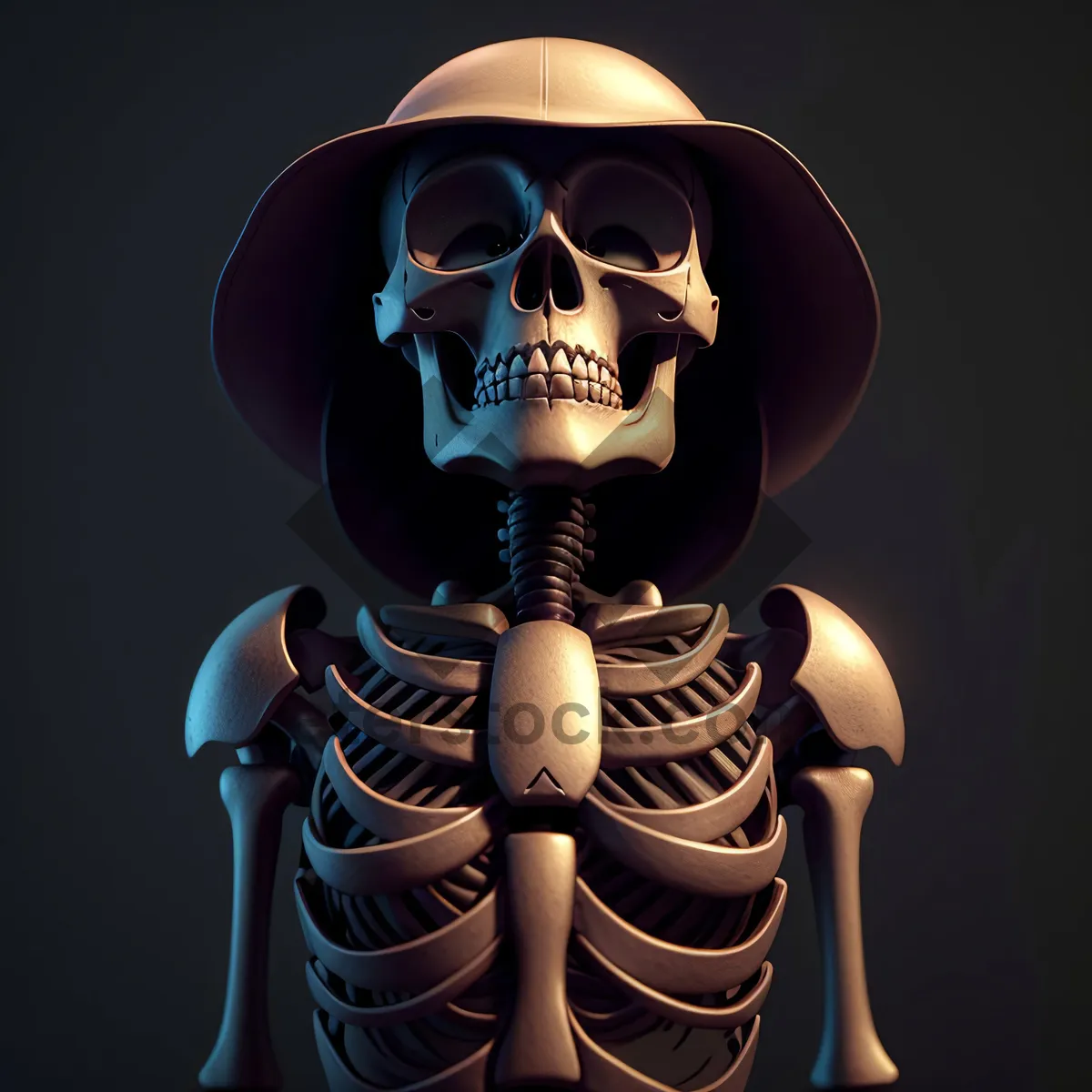 Picture of Skeletal Anatomy: 3D Human Skull Sculpture