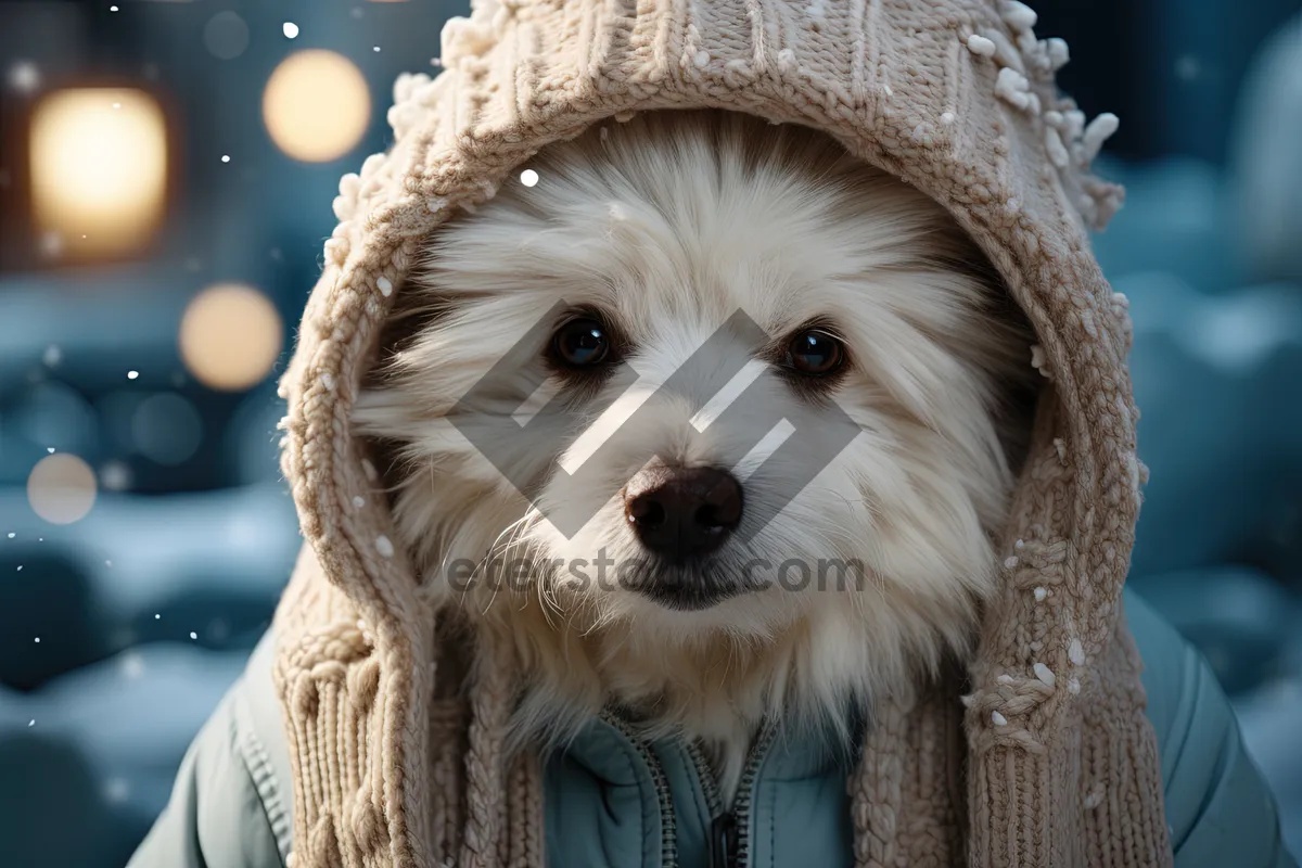 Picture of Portrait of Cute West Highland White Terrier Puppy - Studio Shot