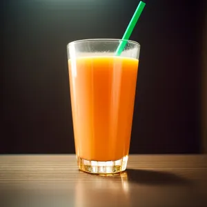 Refreshing Citrus Cocktail in Frosted Glass