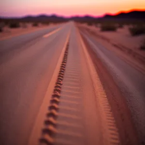 Speeding Through Endless Desert Sands