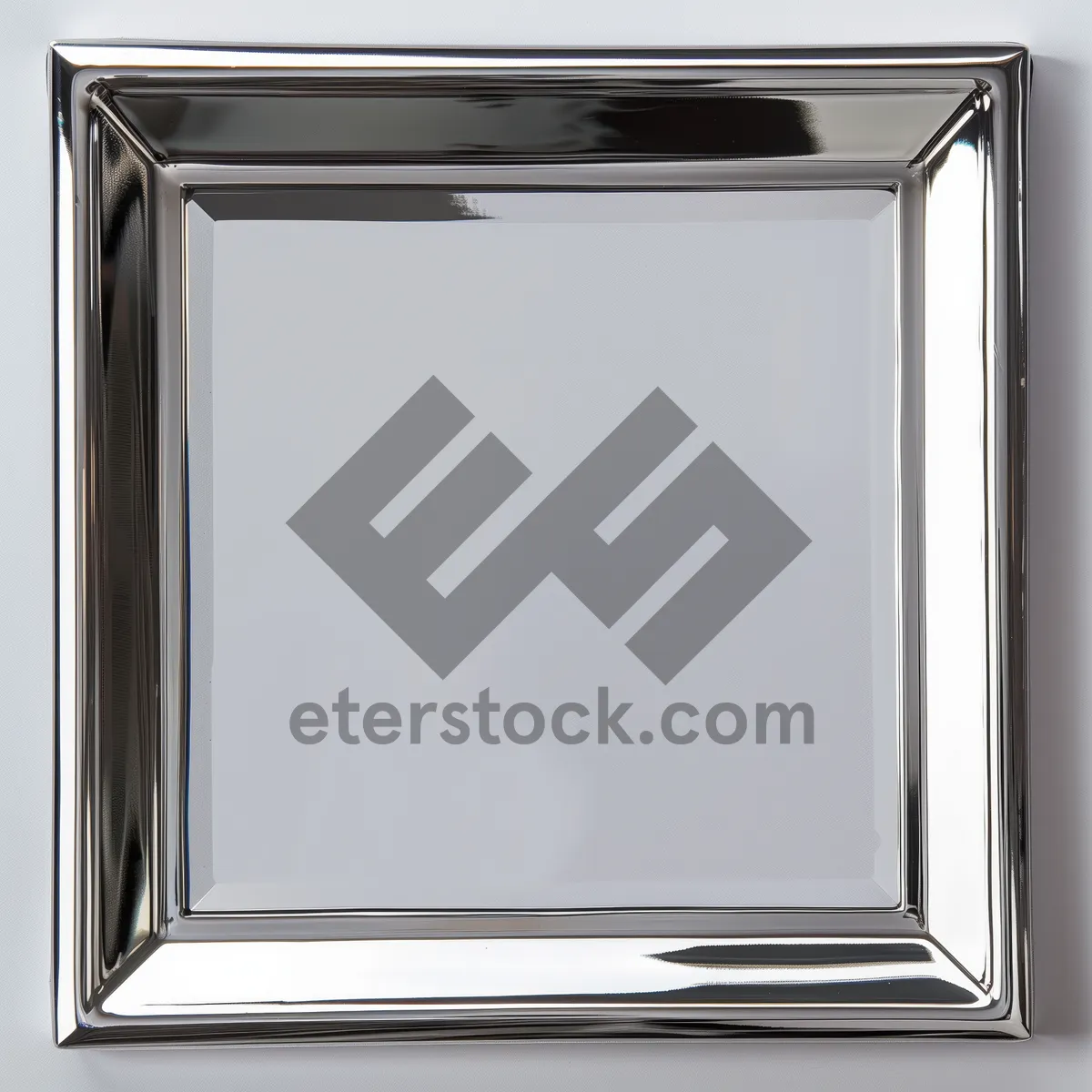 Picture of Vintage Wooden Frame with Blank Square Paper_representation_Object