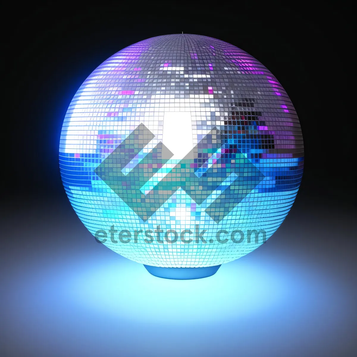 Picture of Reflective Global Design: Shiny Sphere in Digital Space