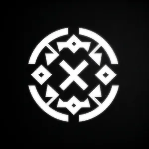 Bank symbol icon with black button sign