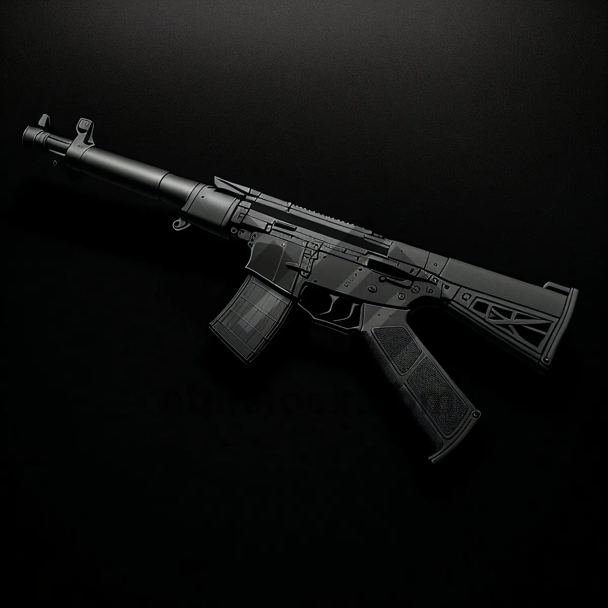 Picture of Military Assault Rifle: Powerful Automatic Firearm for War