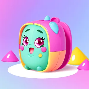 Adorable Happy Piglet Cartoon Character
