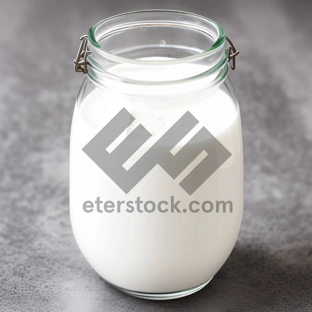 Picture of Cold Glass of Fresh Dairy Milk