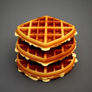 3D Honeycomb Food Framework Symbol Syrup Image