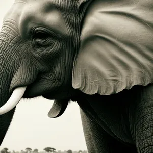Majestic Elephant in South African Wilderness