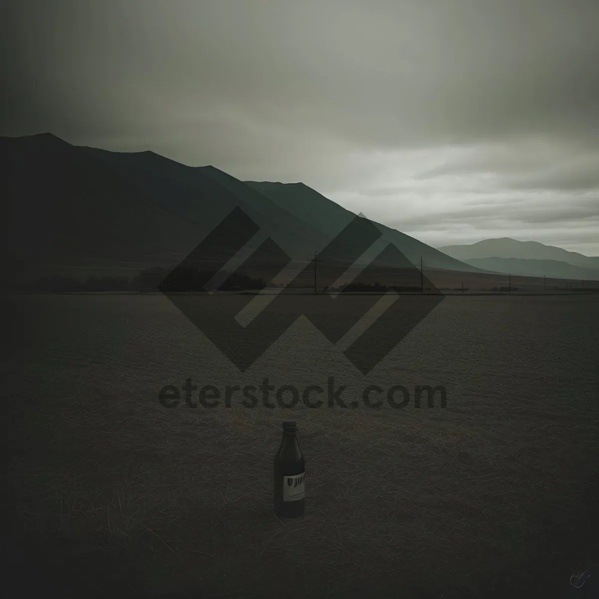 Picture of Serenity at Dusk: Majestic Mountain Reflections on Lake Shore