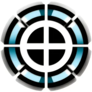 Shiny 3D Round Business Icon/Button