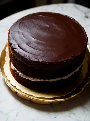 Delicious Chocolate Cake with Decadent Chocolate Sauce