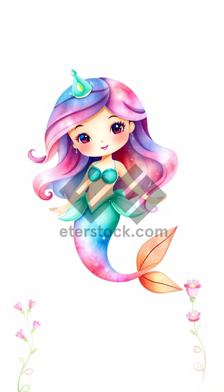 Picture of Adorable bunny cartoon character in funny pose