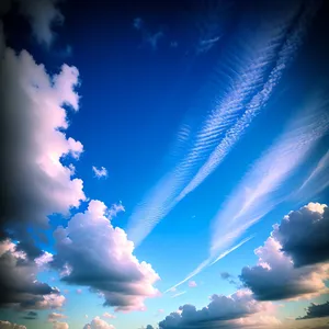 Vibrant Summer Sky with Radiant Sunlight