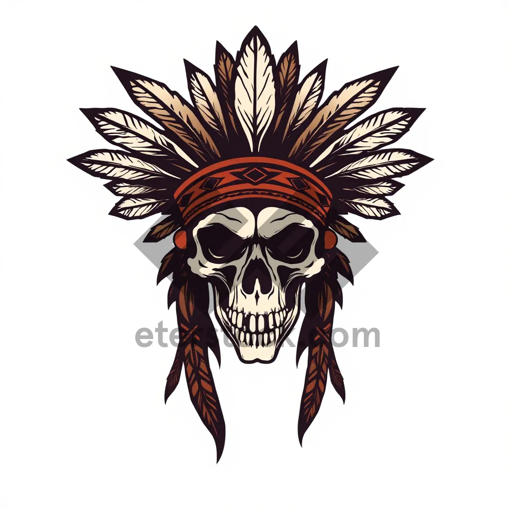 Picture of Black Cartoon Silhouette Graphic Decoration Element Retro Artwork