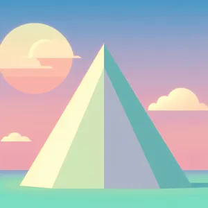 Pyramid Graphic Design: Symbolic Icon of Shape