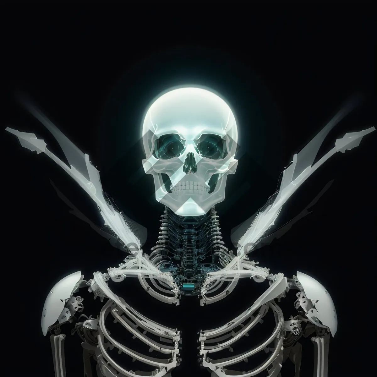 Picture of Male Skeleton Anatomy 3D Graphic X-Ray Image