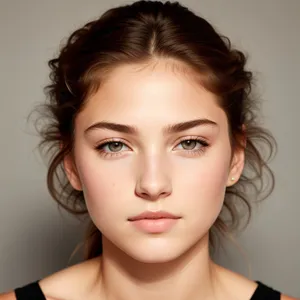 Stunning Beauty: Attractive Close-Up Portrait with Elegant Wig