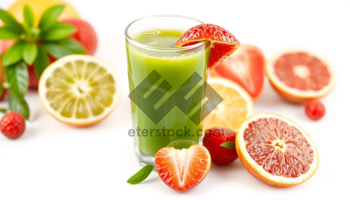 Picture of Fresh Berry Citrus Salad on White Plate