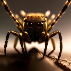 Close-up of an insect's intricate leg structure