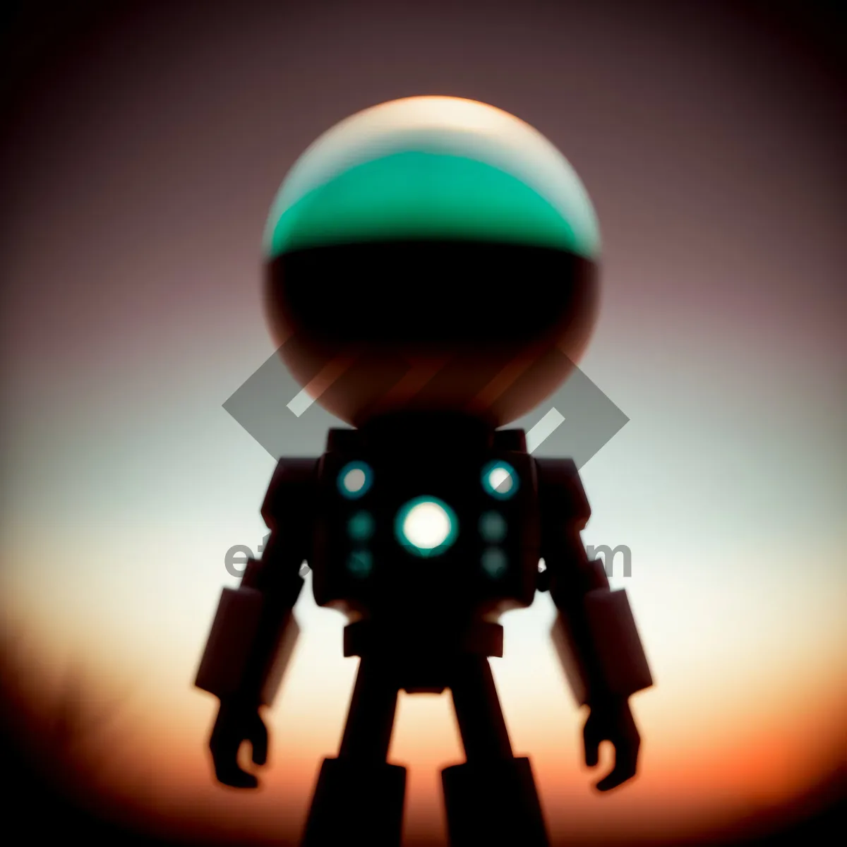 Picture of 3D Automaton Cartoon Man Render