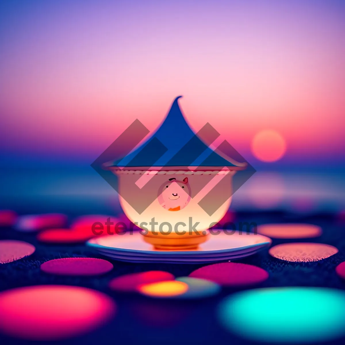 Picture of Shining Web Design Icon with Star Element