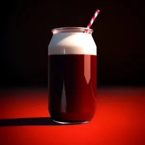 Refreshing Wine Syrup in Cold Glass