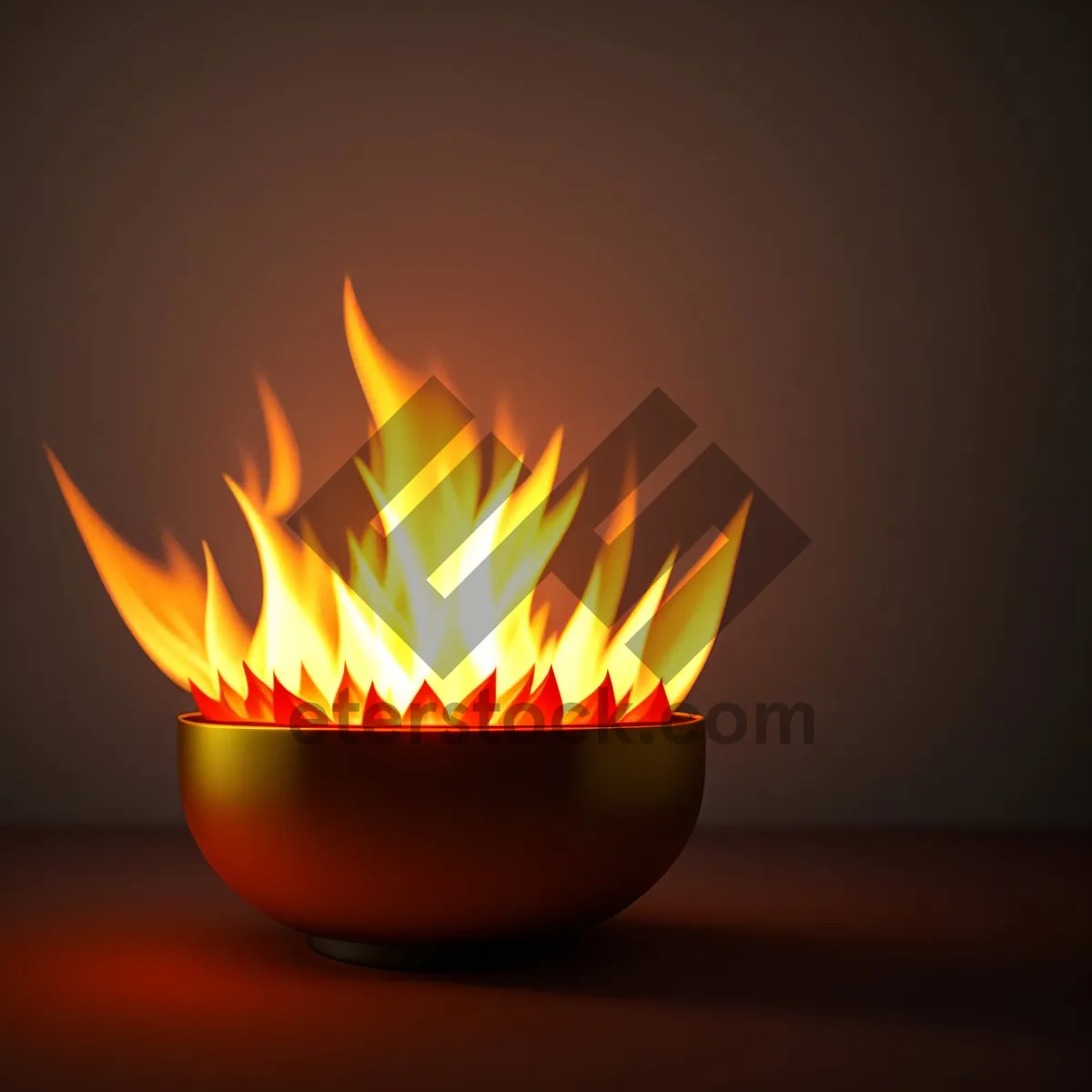 Picture of Blazing Fire Icon: Intense Flames and Hot Embers