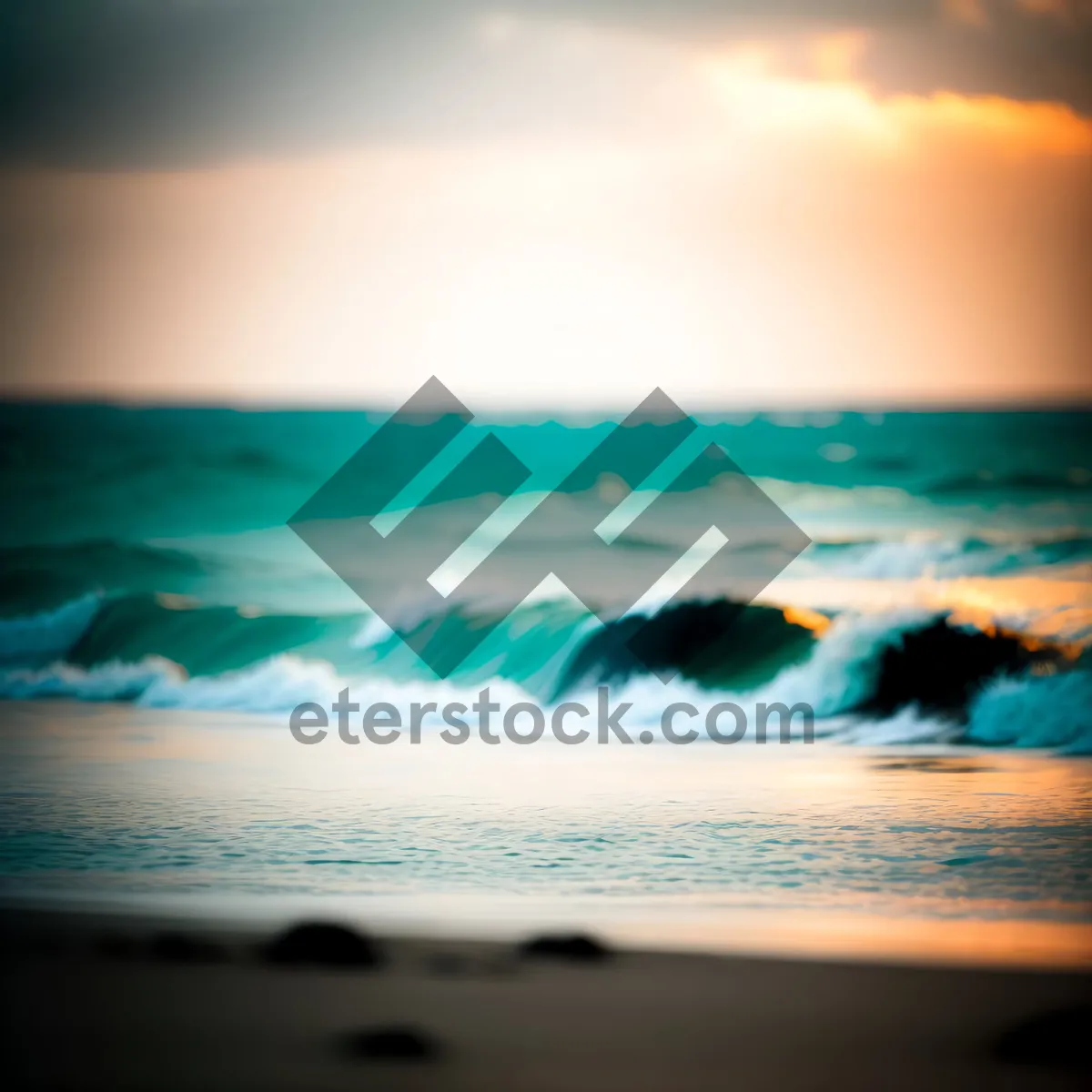 Picture of Sunset Paradise on Tranquil Tropical Shore