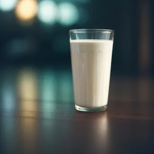 Refreshing Milk in a Glass