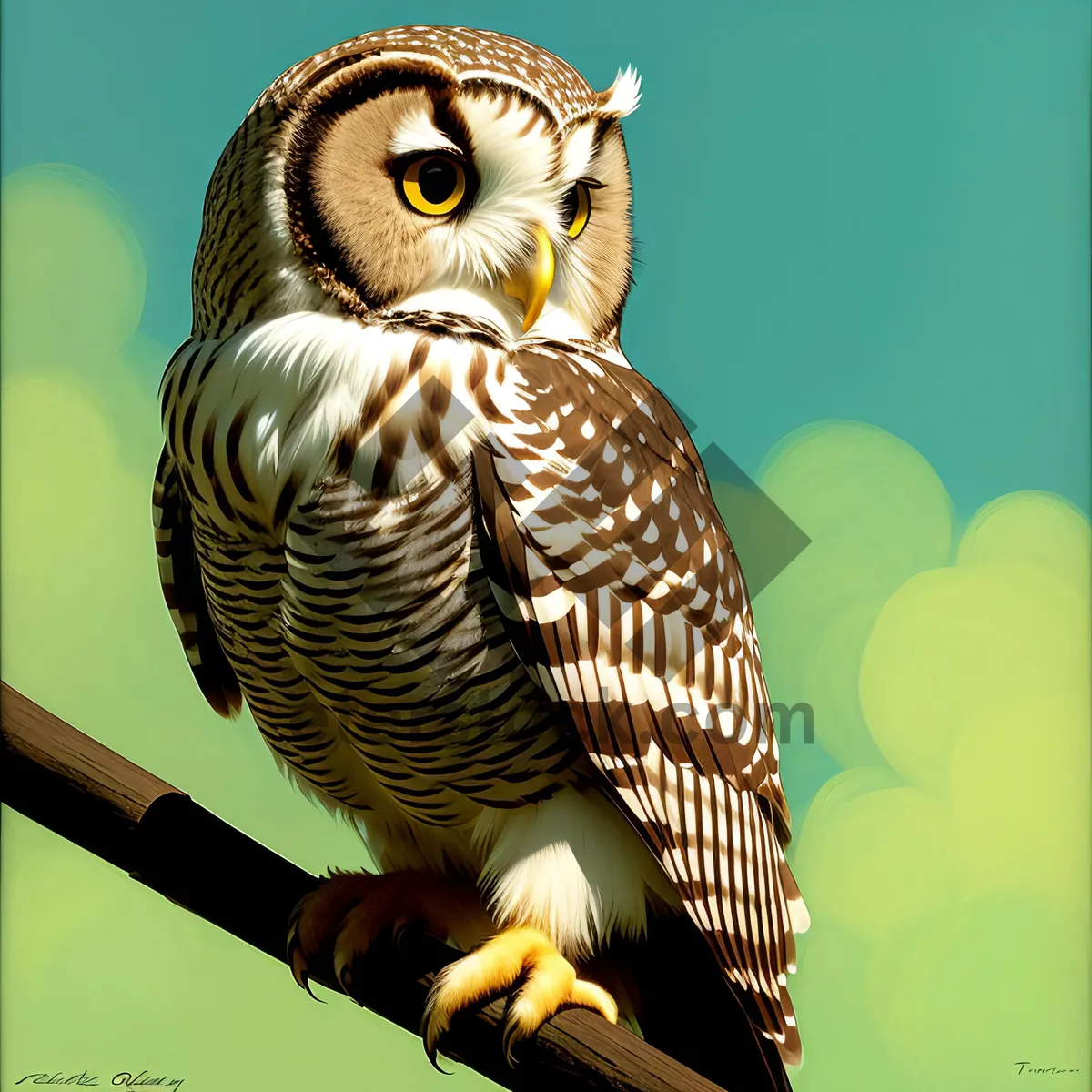 Picture of Captivating Wildlife Bird with Striking Yellow Feathers