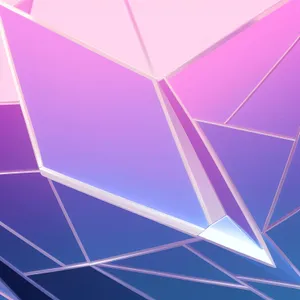 Futuristic Geometric Gradient Artwork