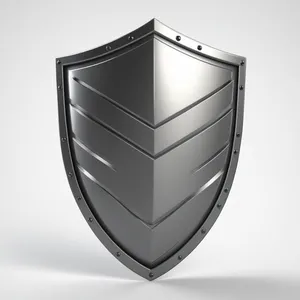 Shiny 3D Glass Shield Graphic Icon