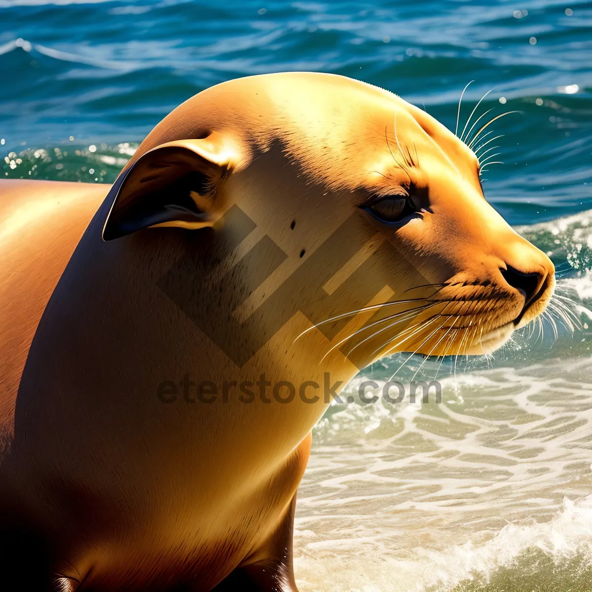 Picture of Coastal Wildlife Encounter: Seagull and Sea Lion